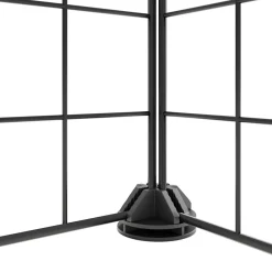vidaXL Productos Para Mascotas-Jaula para mascotas de 36 paneles puerta acero negro 35x35 cm