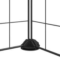 vidaXL Jaula para mascotas de 12 paneles con puerta de acero, color negro, 35 x 35 cm Sale