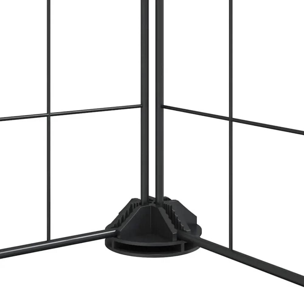 vidaXL Jaula para mascotas de 12 paneles con puerta de acero, color negro, 35 x 35 cm Sale