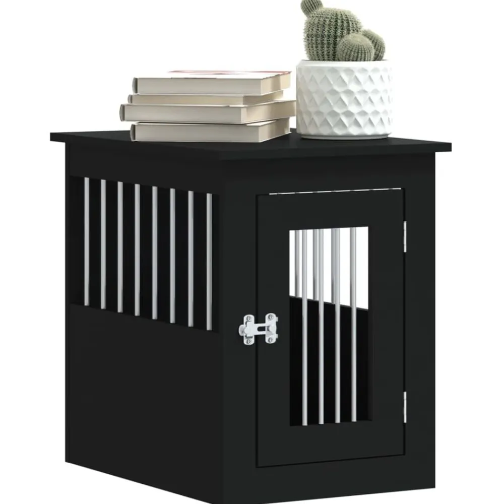 vidaXL Productos Para Mascotas-Jaula para perros madera de ingeniería 45x62x59 cm