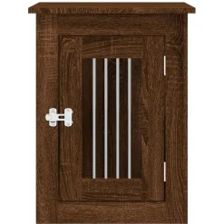 vidaXL Productos Para Mascotas-Jaula para perros madera de ingeniería roble marrón 45x62x59 cm