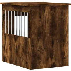 vidaXL Jaula para perros madera ingeniería 45x62x59 cm Roble ahumado Sale