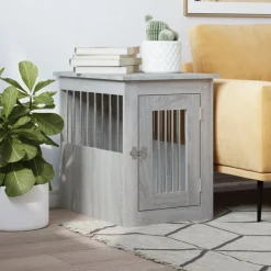 vidaXL Productos Para Mascotas-Jaula para perros madera de ingeniería 45x62x59 cm