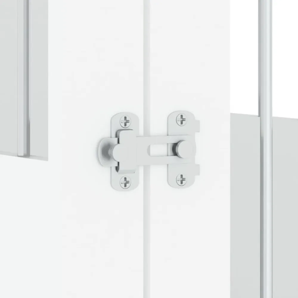 vidaXL Jaula para perros madera de ingeniería 45x62x59 cm Blanco Best