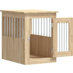 vidaXL Jaula para perros madera de ingeniería 45x62x59 cm Roble Sonoma