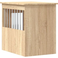 vidaXL Jaula para perros madera de ingeniería 45x62x59 cm Roble Sonoma
