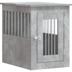 vidaXL Productos Para Mascotas-Jaula para perros madera ingeniería gris hormigón 45x62x59 cm