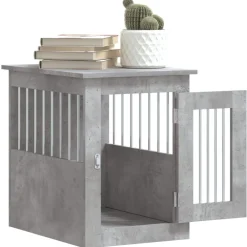vidaXL Productos Para Mascotas-Jaula para perros madera ingeniería gris hormigón 45x62x59 cm
