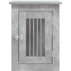 vidaXL Productos Para Mascotas-Jaula para perros madera ingeniería gris hormigón 45x62x59 cm