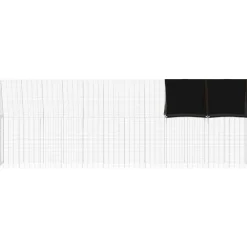 vidaXL Jaula para pollos 2 pcs Plateado 600 x 100 x 210 cm Hot