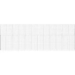 vidaXL Productos Para Mascotas-Jaula para pollos 2 pcs Plateado 600 x 100 x 210 cm