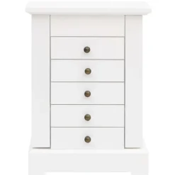 vidaXL Joyero con espejo de MDF 25x13,5x34 cm Sale