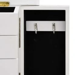 vidaXL Joyero con espejo de MDF 25x13,5x34 cm Sale