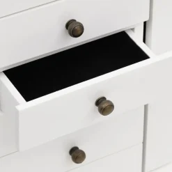 vidaXL Joyero con espejo de MDF 25x13,5x34 cm Sale
