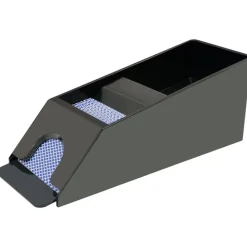 vidaXL Juegos-Juego combinado póker/blackjack con 600 fichas láser aluminio