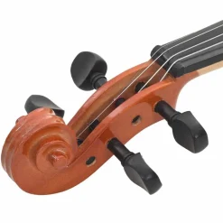 vidaXL Juego completo de violín con arco y barbada madera oscura 4/4 Marr&oacute;n Online