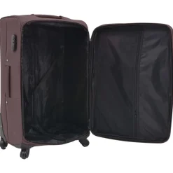 vidaXL Maletas Y Bolsos De Viaje-Juego de 3 maletas blandas color