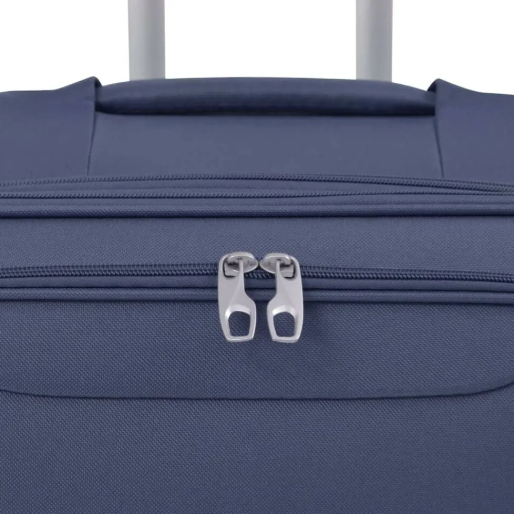 vidaXL Maletas Y Bolsos De Viaje-Juego de 3 maletas blandas