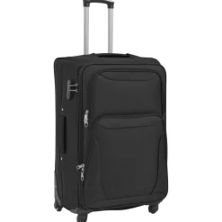 vidaXL Maletas Y Bolsos De Viaje-Juego de 3 maletas blandas