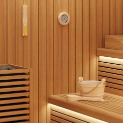 vidaXL Juego de Accesorios de Sauna 4 pcs Marrón Discount