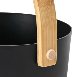 vidaXL Piscina Y Spa-Juego de Accesorios de Sauna 2 pcs Negro