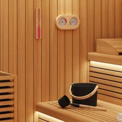vidaXL Juego de Accesorios de Sauna 4 pcs Negro New