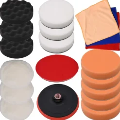 vidaXL Juego de almohadillas de pulido 18 piezas 150 mm Discount