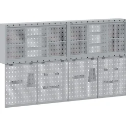 vidaXL Accesorios De Bricolaje-Juego de Armarios de Herramientas con estante 6 pcs
