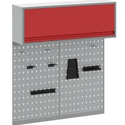 vidaXL Juego de Armarios de Herramientas con estante 3 pcs Rojo Discount