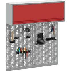 vidaXL Juego de Armarios de Herramientas con estante 3 pcs Rojo Discount