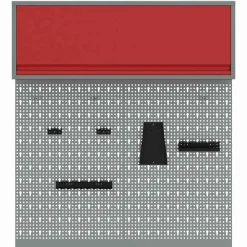 vidaXL Juego de Armarios de Herramientas con estante 3 pcs Rojo Discount