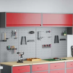 vidaXL Accesorios De Bricolaje-Juego de Armarios de Herramientas con estante 6 pcs