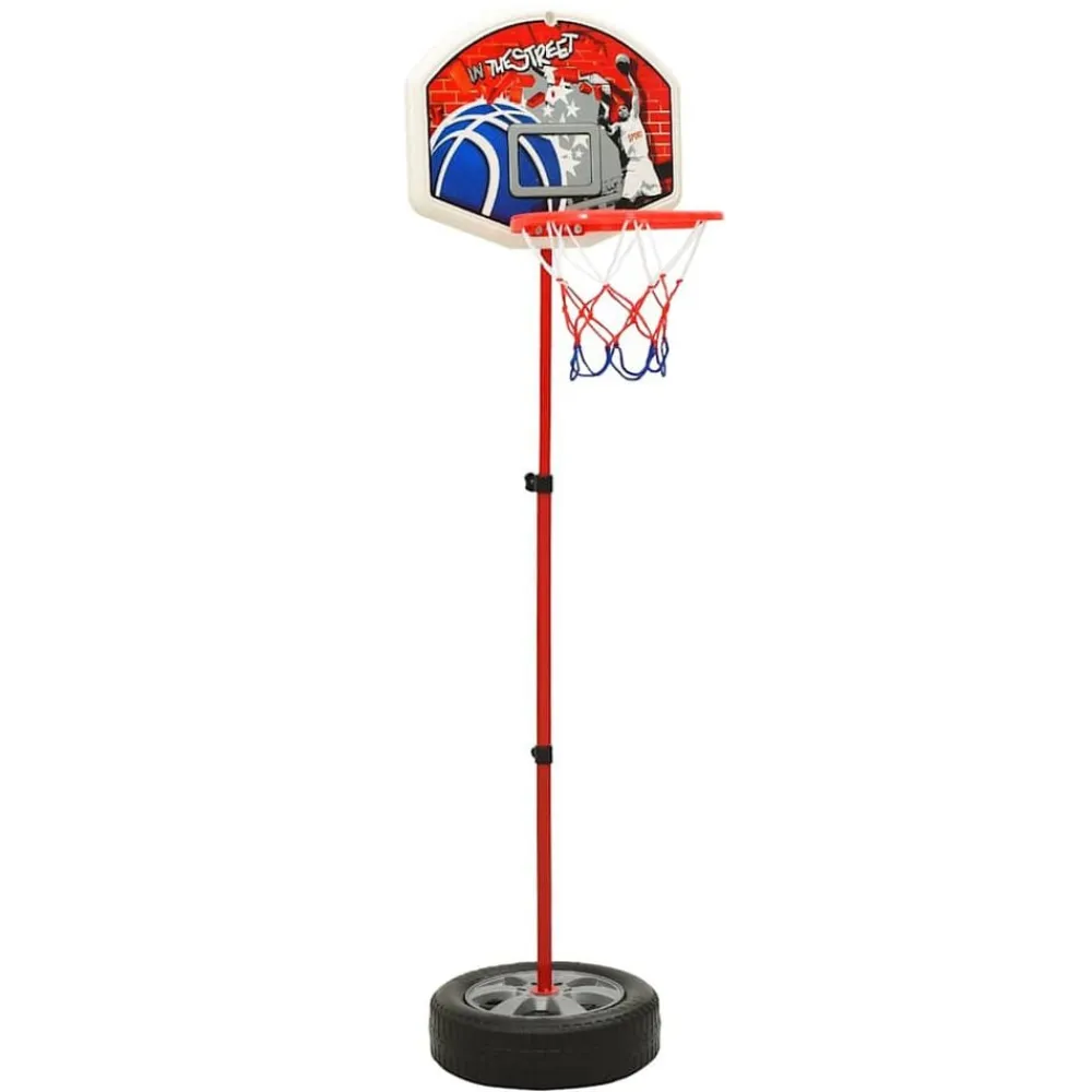 vidaXL Juguetes-Juego de baloncesto infantil ajustable 120 cm
