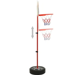 vidaXL Juguetes-Juego de baloncesto infantil ajustable 120 cm