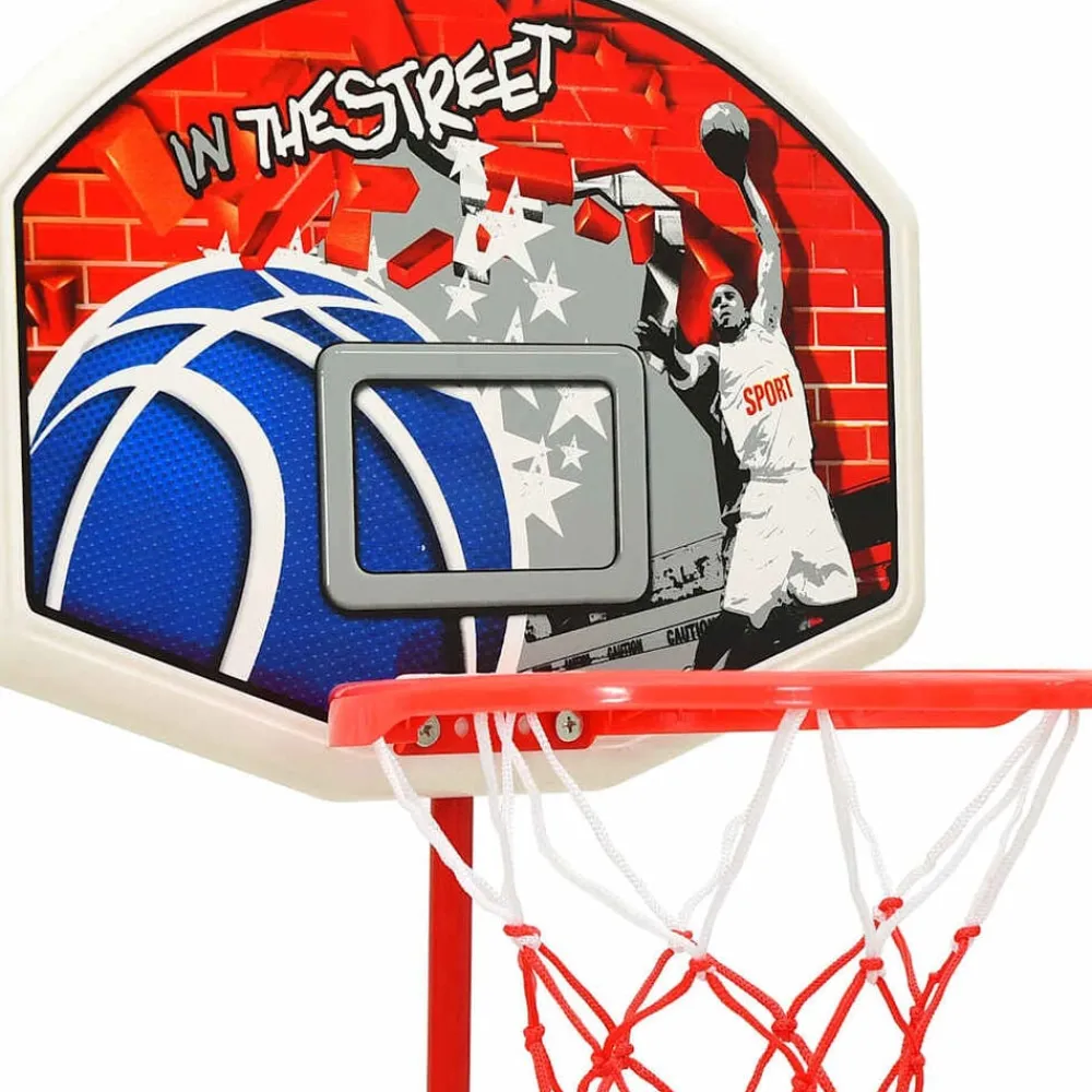 vidaXL Juguetes-Juego de baloncesto infantil ajustable 120 cm