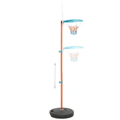 vidaXL Juego de baloncesto portátil ajustable 133-160 cm