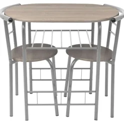 vidaXL Conjuntos De Muebles-Juego de barra de desayuno MDF
