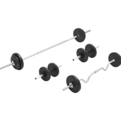 vidaXL Juego de barras y pesas 30 kg Sale