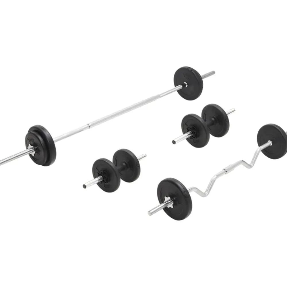 vidaXL Juego de barras y pesas 30 kg Sale