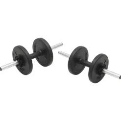 vidaXL Juego de barras y pesas 30 kg Sale