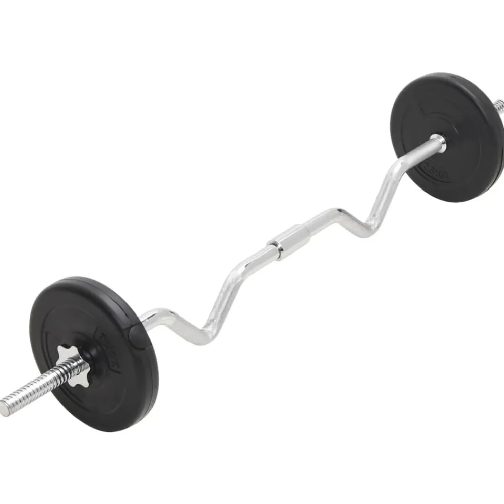 vidaXL Juego de barras y pesas 30 kg Sale