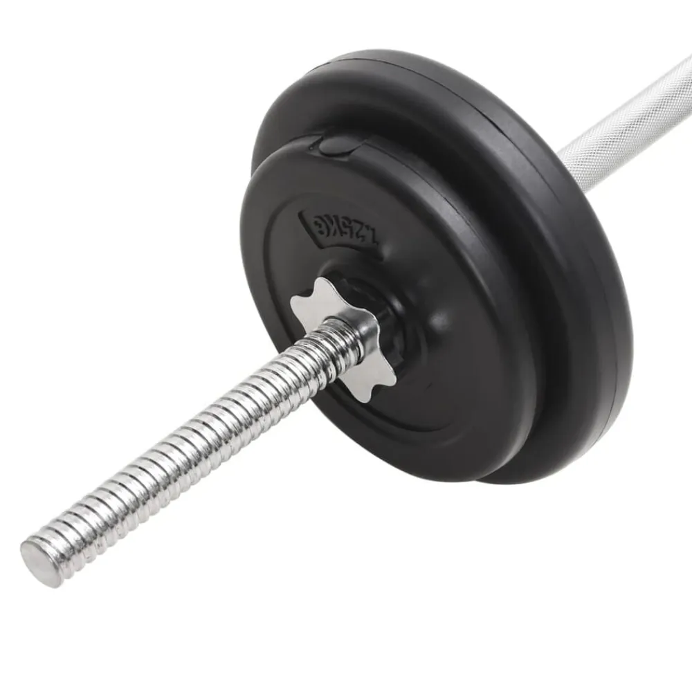 vidaXL Juego de barras y pesas 30 kg Sale