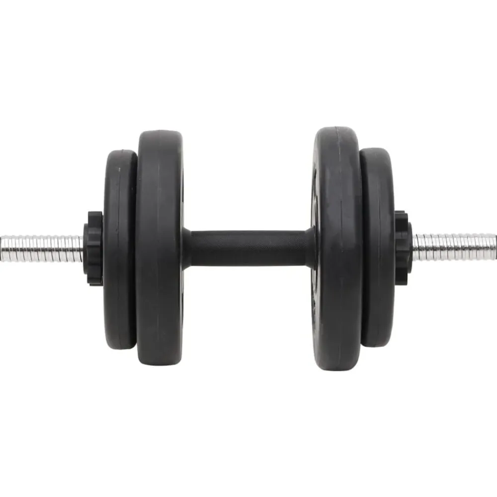 vidaXL Juego de barras y mancuernas con discos 90 kg Discount