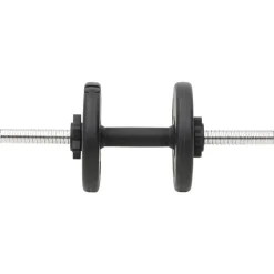 vidaXL Juego de barras y mancuernas con discos 90 kg Discount