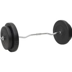 vidaXL Juego de barras y mancuernas con discos 120 kg Best
