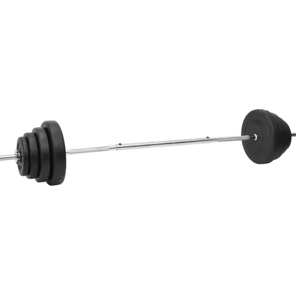 vidaXL Juego de barras y mancuernas con discos 120 kg Best