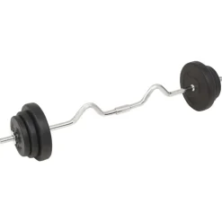 vidaXL Juego de barras y pesas 30 kg Best