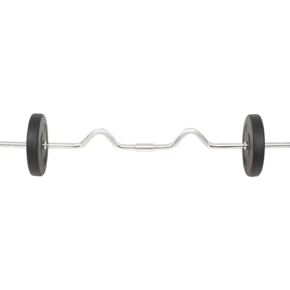 vidaXL Juego de barras y pesas 30 kg Best