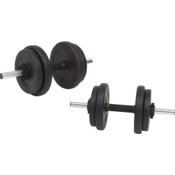 vidaXL Juego de barras y pesas 30 kg Best