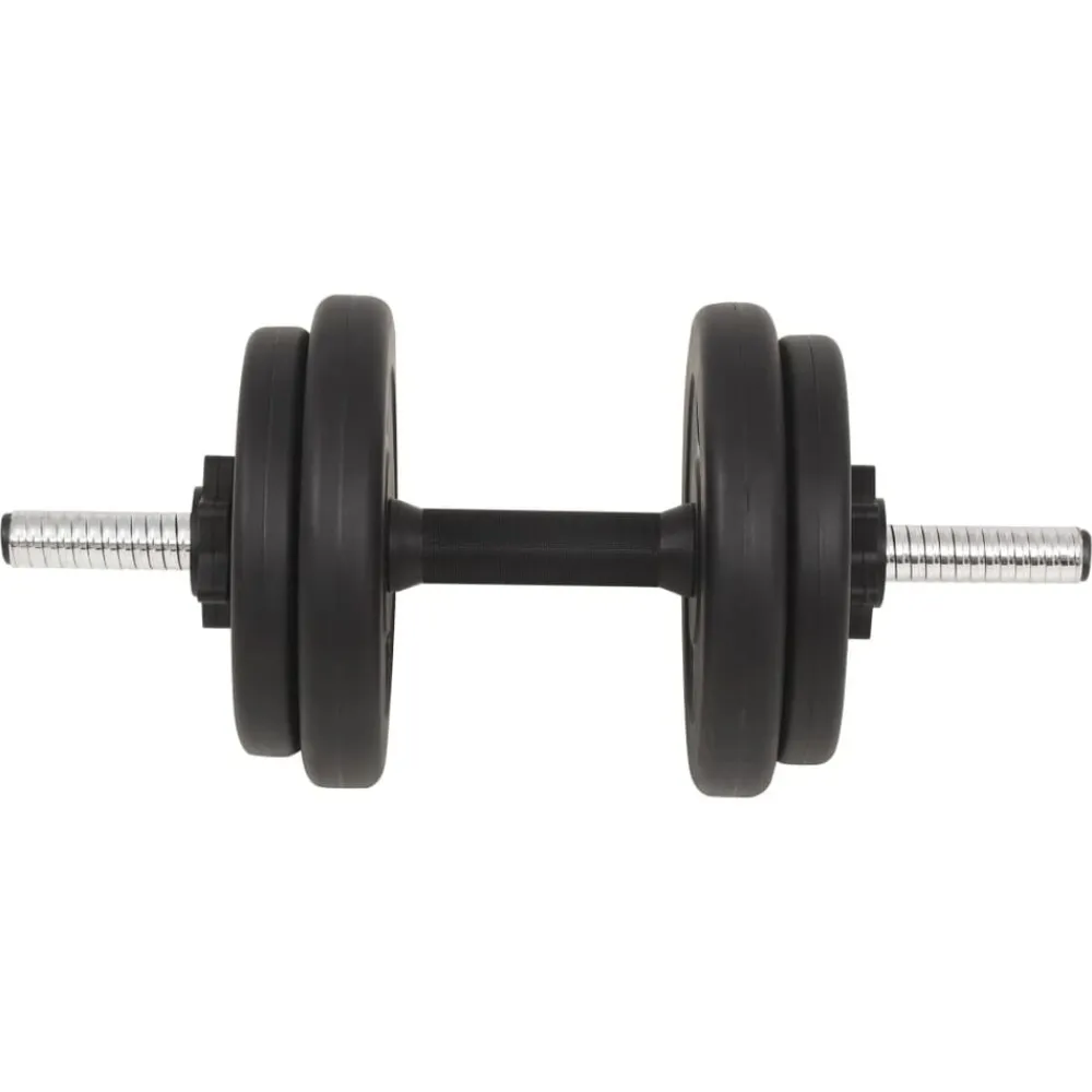 vidaXL Juego de barras y pesas 30 kg Best